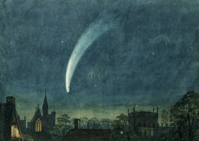 La comète de Donati au-dessus du Balliol College - William of Oxford